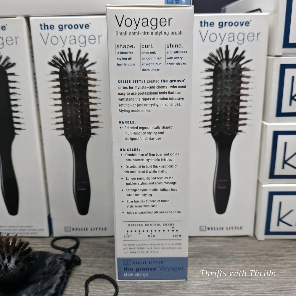 The Groove Voyager By Kellie Little - Premium Designer Hair Styling Brush‎ - New